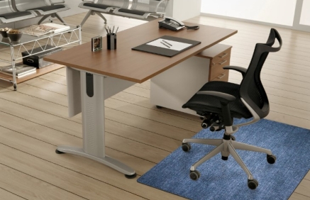 PET Carpet on Rubber Chair Mat